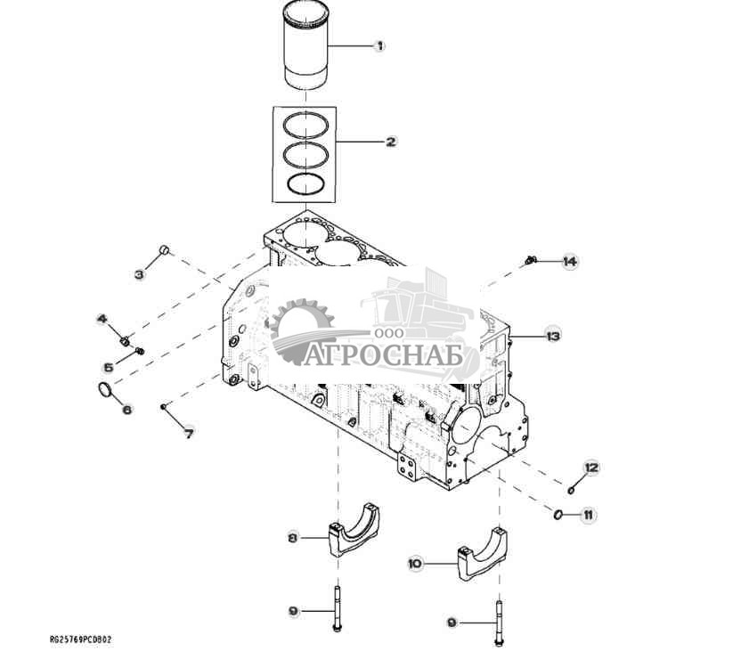 4601 Блок цилиндров 